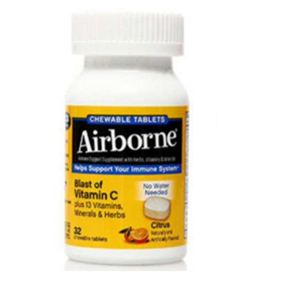 Schiff Airborne 复合维生素C咀嚼片 32粒*2瓶*2件
