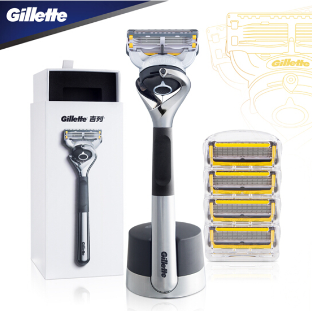 吉列引力盒Gillette手动剃须刀刮胡刀吉利锋隐致护