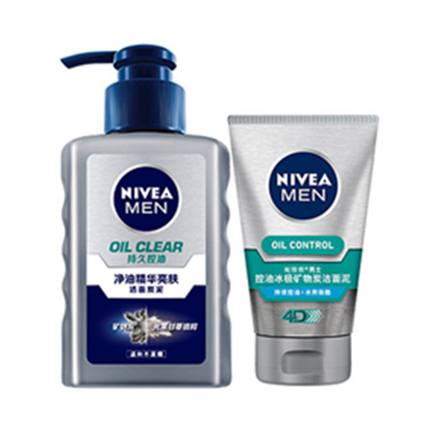 Nivea 妮维雅 男士洗面奶150ml+冰极洁面泥 50g