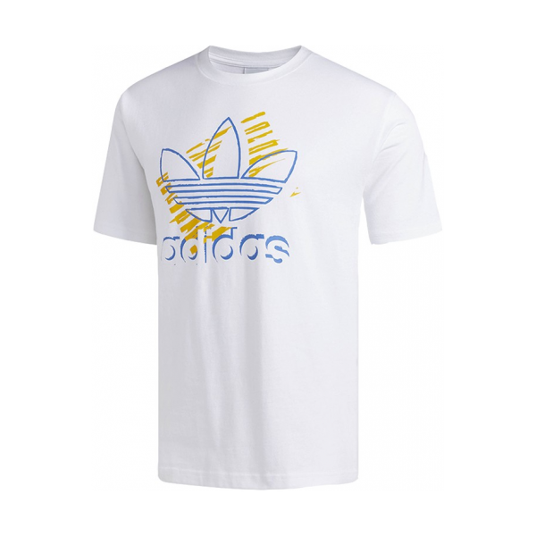 adidas Originals/三叶草 男子休闲运动T恤 DV3279  白