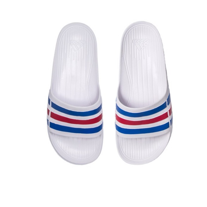 adidas Duramo Slide White Blue Red 白/蓝/红