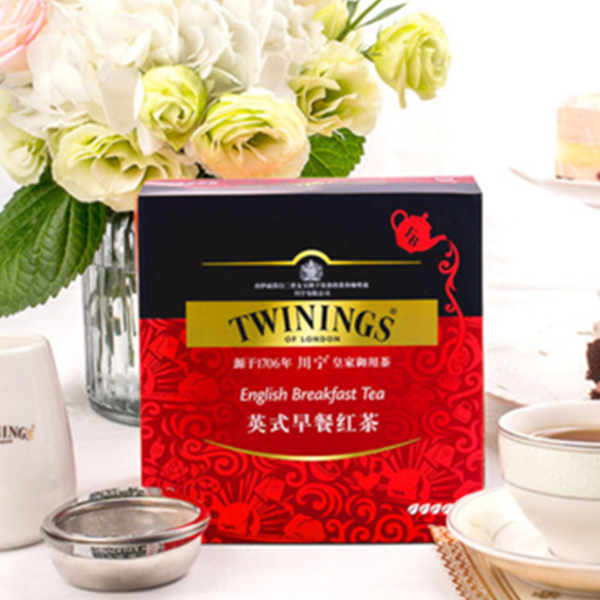 Twinings川寧英國(guó)進(jìn)口茶葉英式早餐茶100片