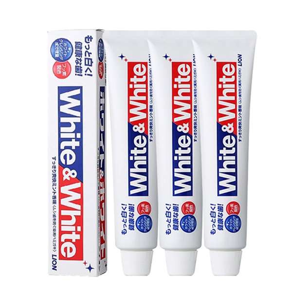 LION狮王WHITE美白牙膏150g*3