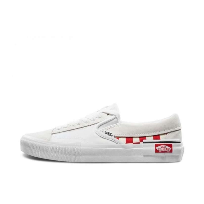 Vans Classic Slip-on Black/Red 白红棋盘解构