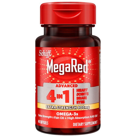Schiff MegaRed 4合1混合鱼油磷虾油胶囊 40粒*2瓶