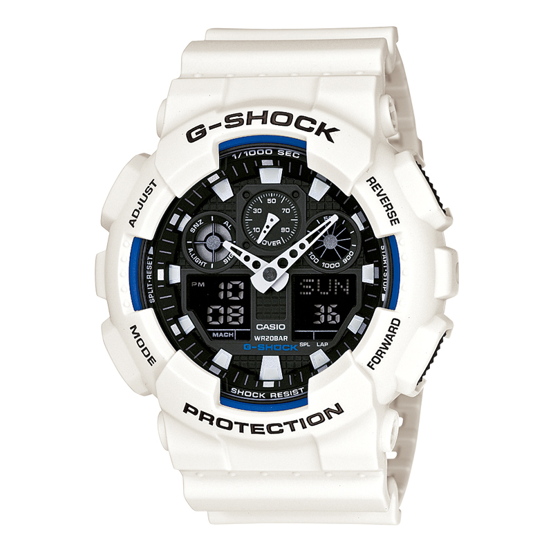 Casio 防水大表盘手表 GA-100B-7ADR