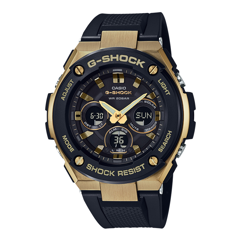 Casio 光动能黑金男表 GST-S300G-1A9