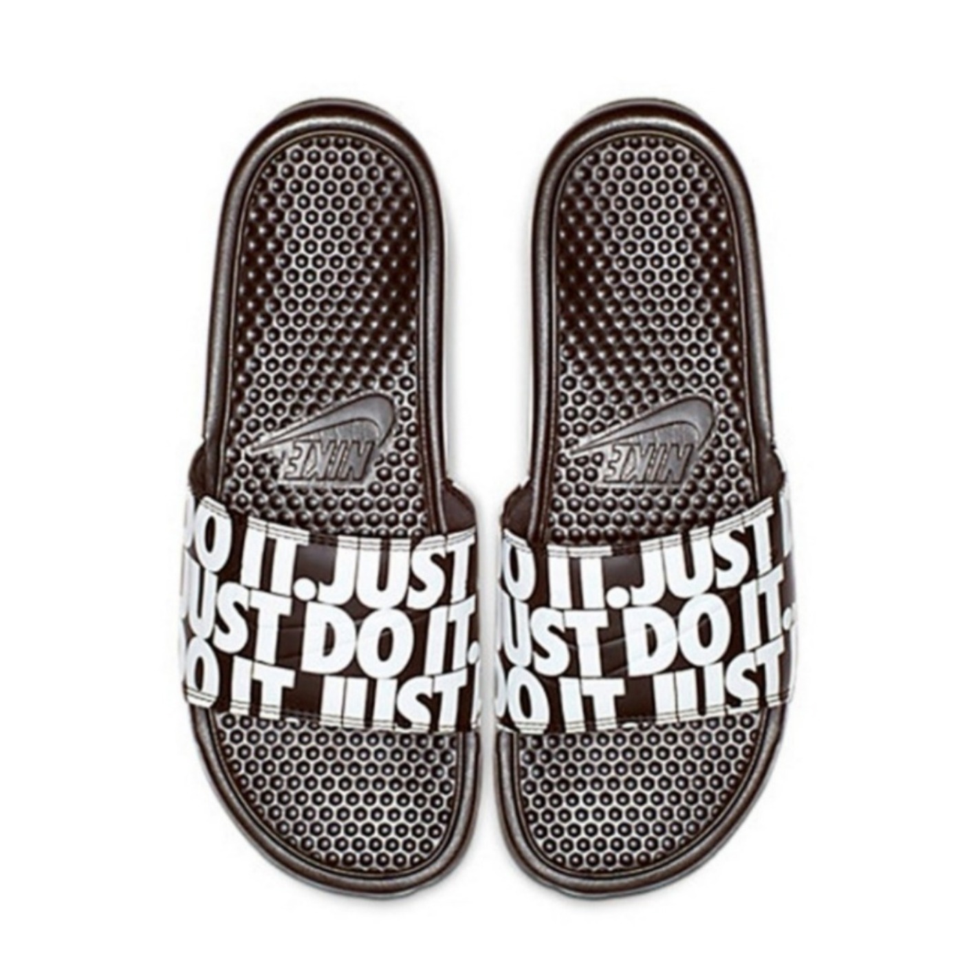 Nike Benassi 黑白 JDI 弹幕