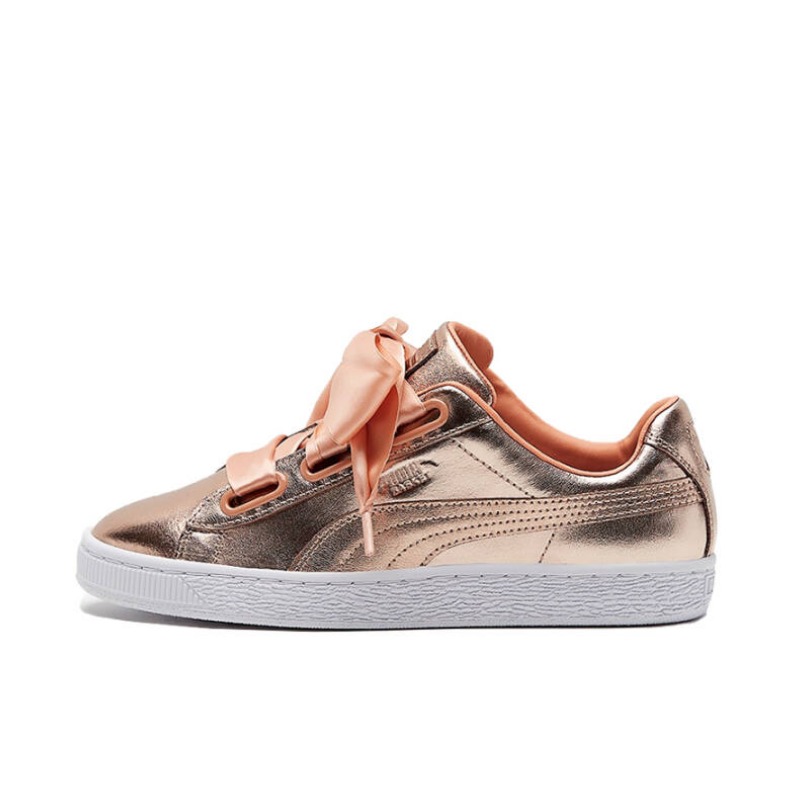 Puma Basket Heart 玫瑰金色