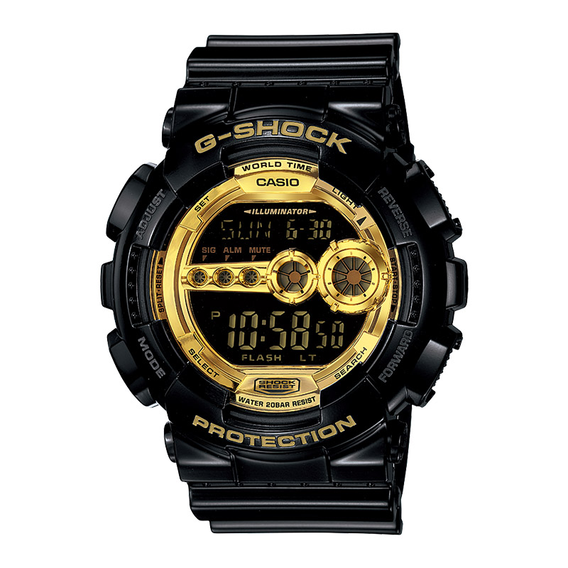 Casio 电子动能石英表 GD-100GB-1DR