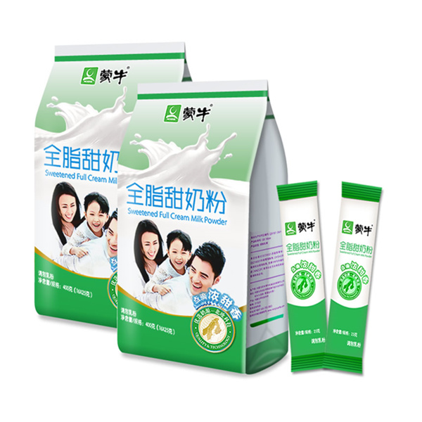 蒙牛 高钙全脂甜奶粉 400g*2袋