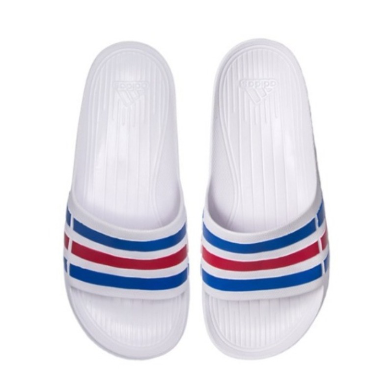 adidas Duramo Slide White Blue Red 白/蓝/红