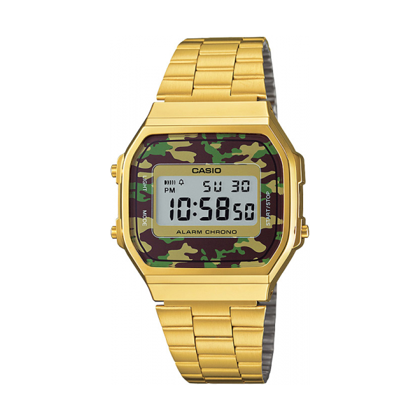 Casio 電子動(dòng)能石英手表 A168WEGC-3DF