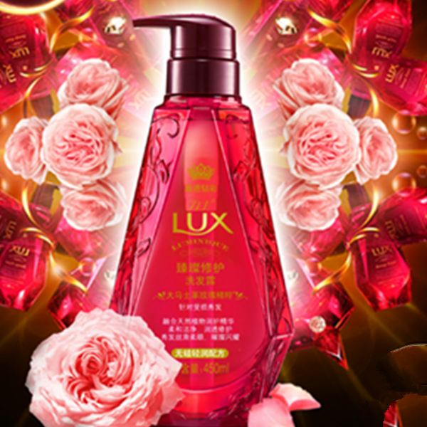 Lux力士小晶钻无硅油洗发水护发素套装450ml*2
