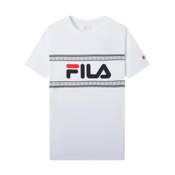 FILA 斐樂(lè)官方 黃景瑜同款 男子短袖T恤
