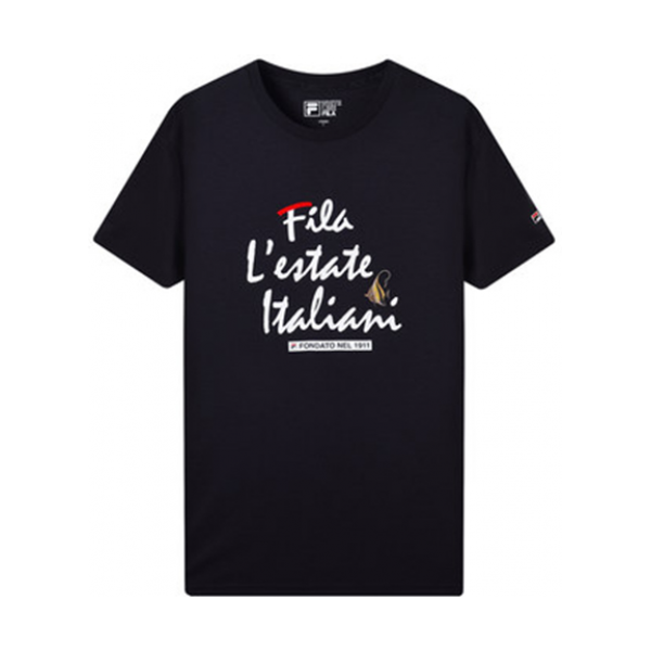 FILA 斐樂(lè)官方 男子短袖T恤