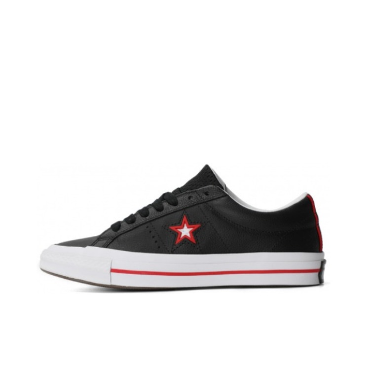 Converse One Star Ox 黑红皮革