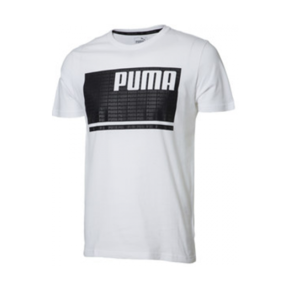 PUMA彪馬官方正品  男子圓領短袖T恤