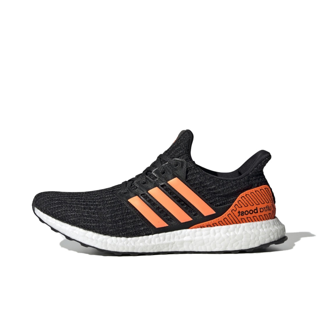 adidas Ultra Boost 4.0 黑白/荧光橙