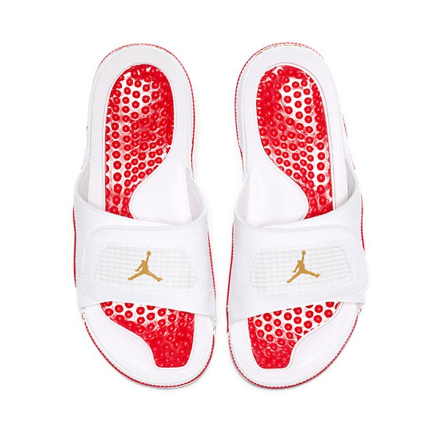 Air Jordan Hydro 4 白红金
