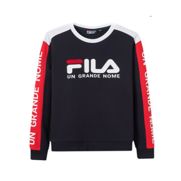 FILA 斐樂(lè)官方  新款圓領(lǐng)休閑運(yùn)動(dòng)套頭衫
