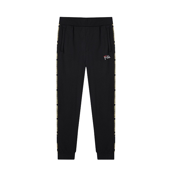 FILA 斐乐官方 男子 宽松串标长裤