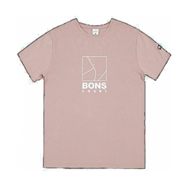 BOUNCE官方BONS BASKETBALL 球場主題運動休閑棉質(zhì)印花短袖