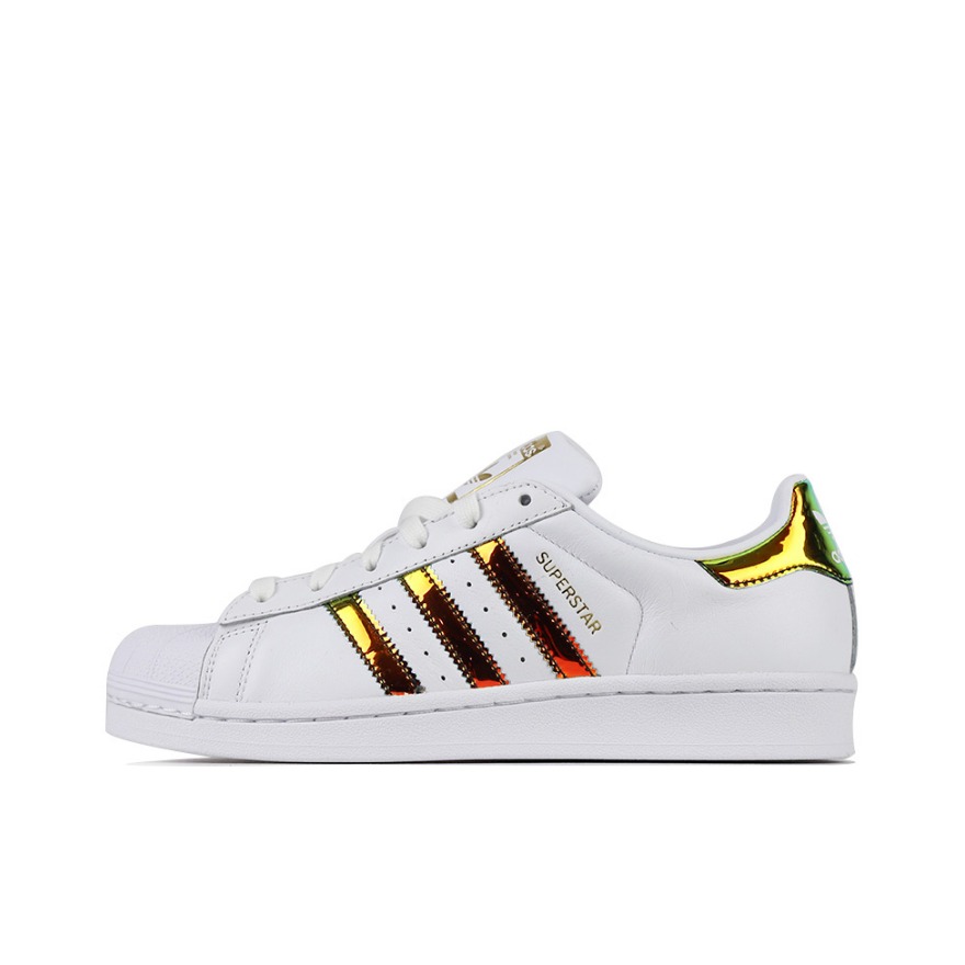 adidas Originals Superstar 白/亮金