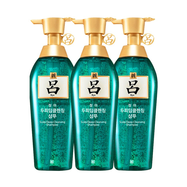 Ryoe绿吕控油去屑止痒无硅油洗发水洗发露500ml*3