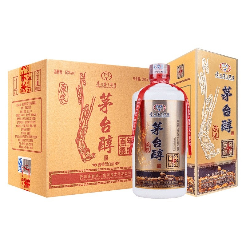 茅台集团 2017-18年酒茅台醇百年辉煌浆酱原香型白酒