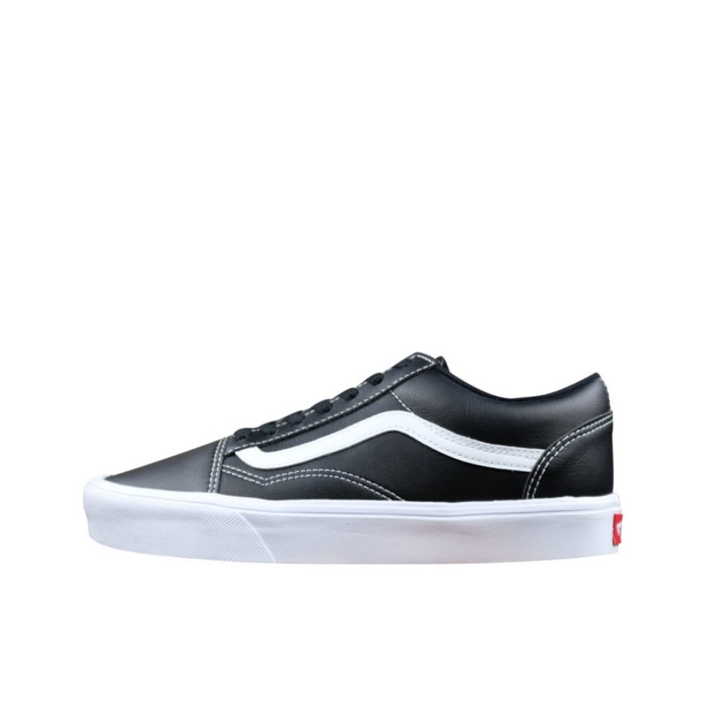 Vans Old Skool Black/White Lite/黑白皮质