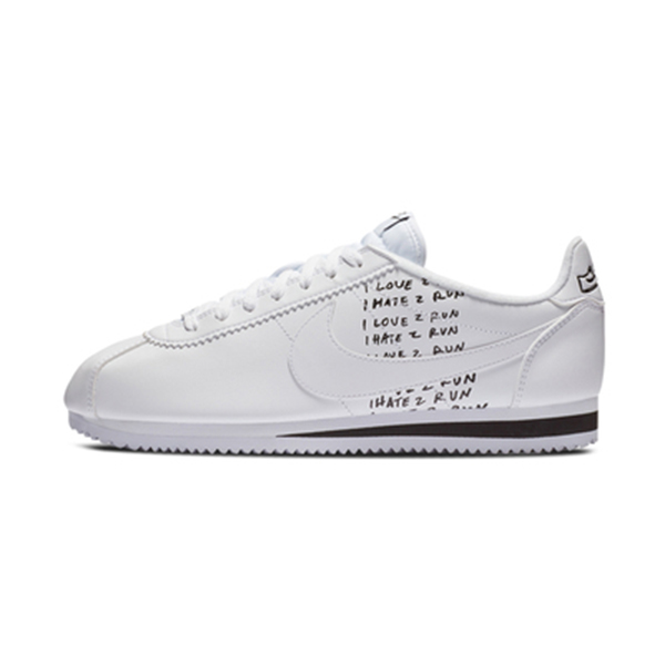 Nike Classic Cortez White 白黑弹幕