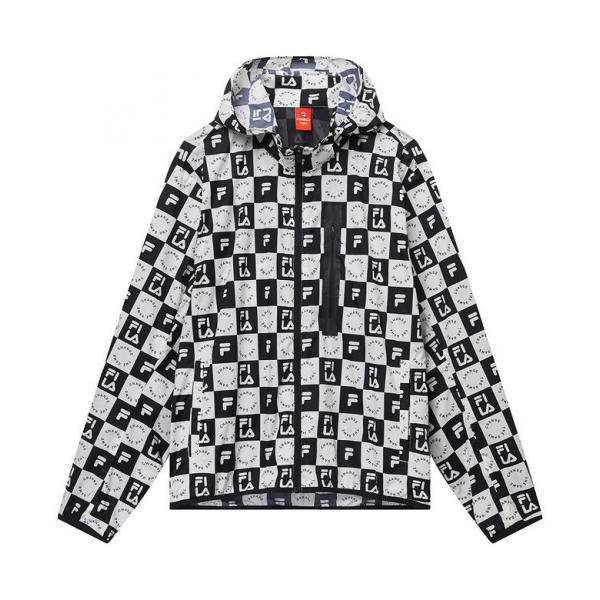 fila 棋盤格滿印休閑運動服