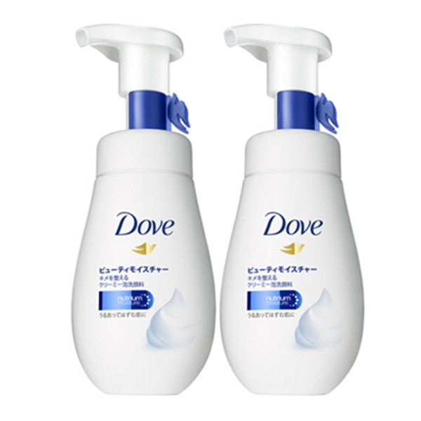 多芬(Dove)润泽水嫩慕斯泡泡洗面奶160ml*2