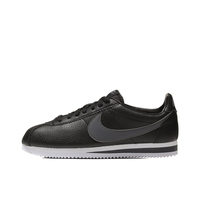 Nike Classic Cortez 黑深灰白皮質(zhì)