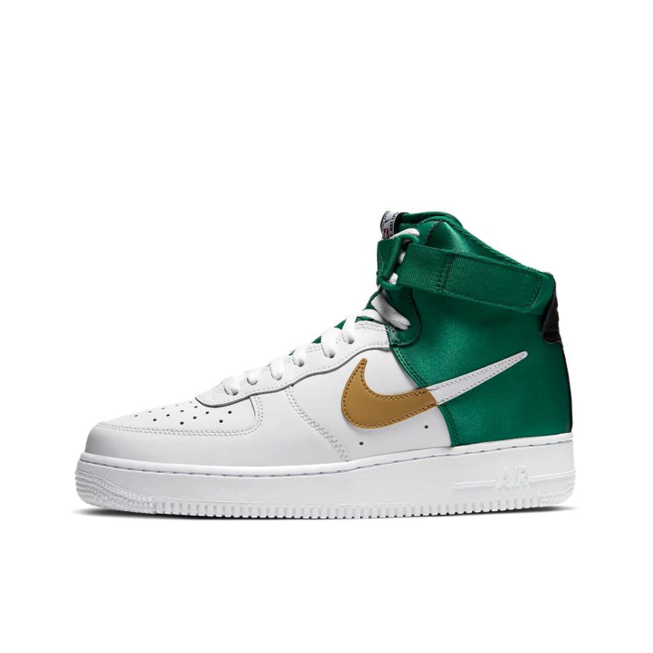 Nike Air Force 1 Celtics 白色/俱乐部金/黑/苜蓿绿