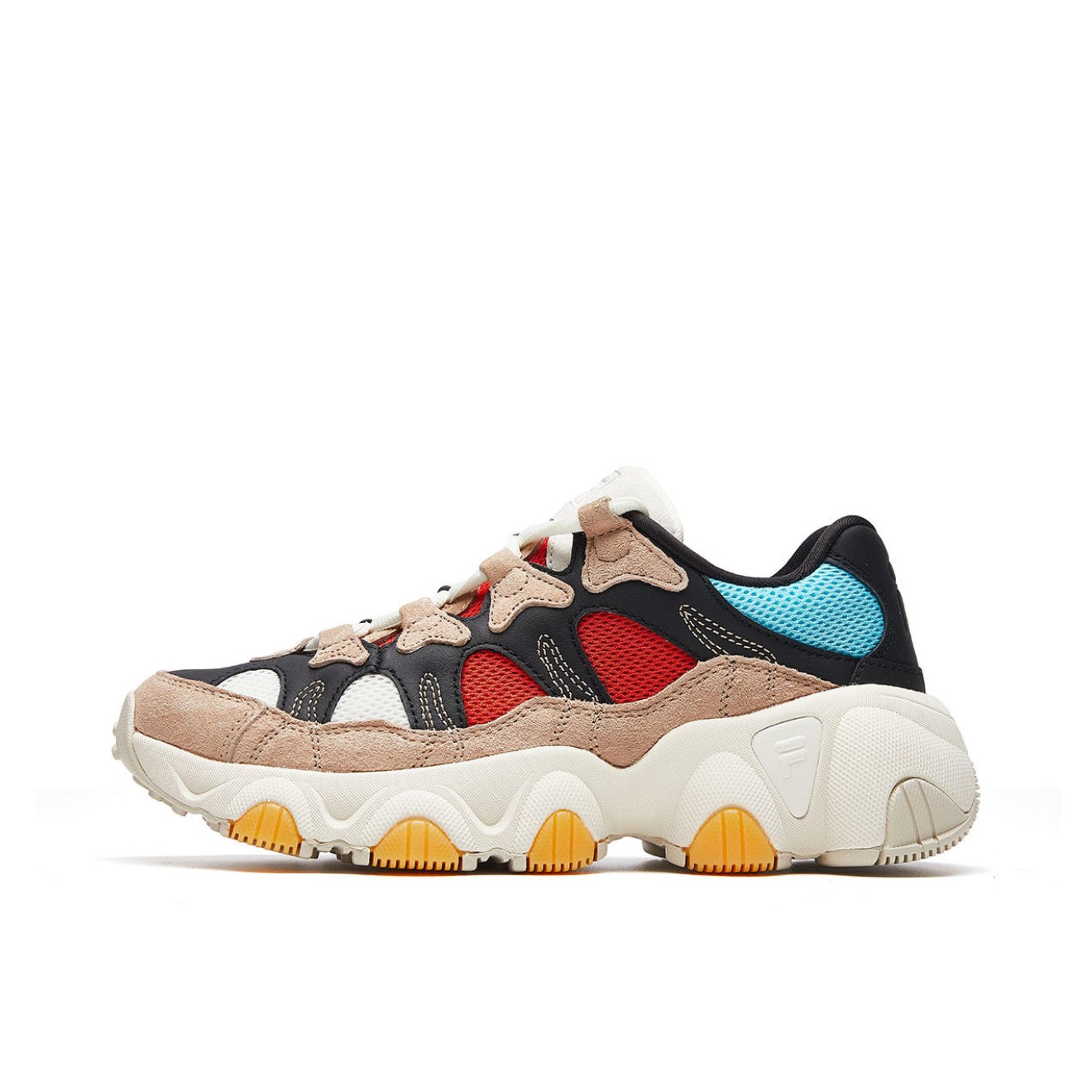 FILA 复古爪爪老爹鞋 F12M931104F  灰黑红