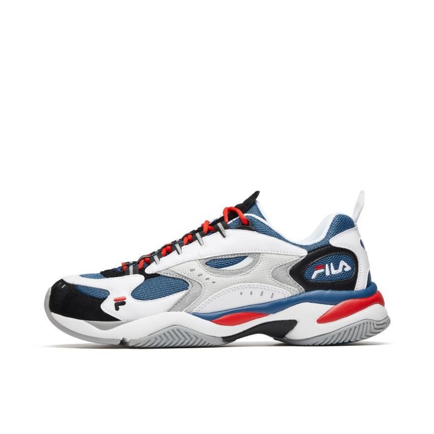 FILA 复古休闲跑鞋 F52W921105F  白蓝/红