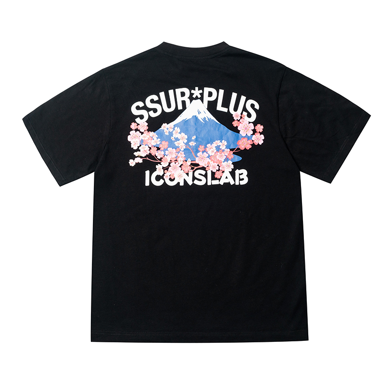 SSUR PLUS x ICONSLAB 富士山樱花短袖T恤