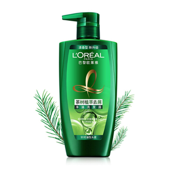 欧莱雅（LOREAL）茶树植萃去屑净油洗发水500ml