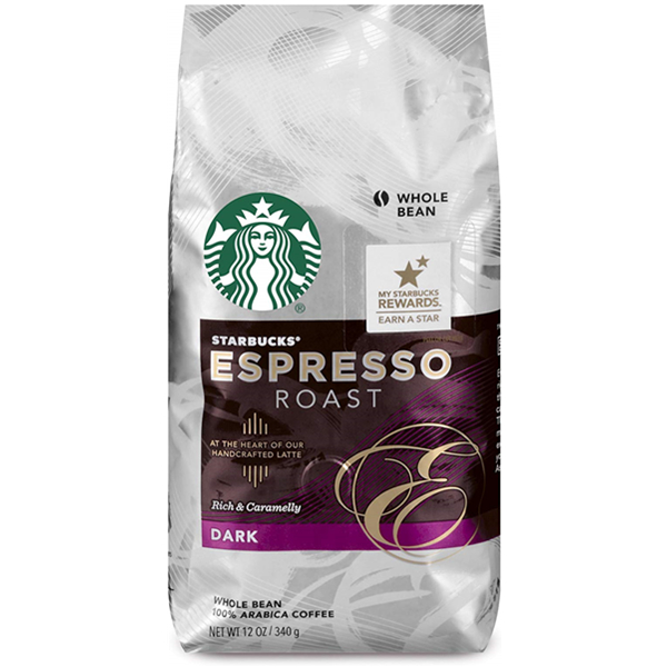 Starbucks 星巴克 浓咖啡 碳烤全豆咖啡340g