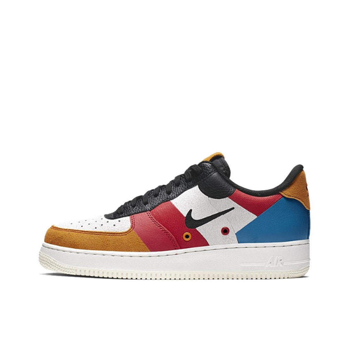 Nike Air Force 1 白黃紅拼接