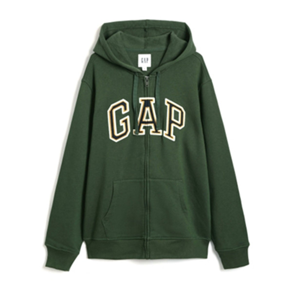 Gap男装休闲拉链连帽卫衣