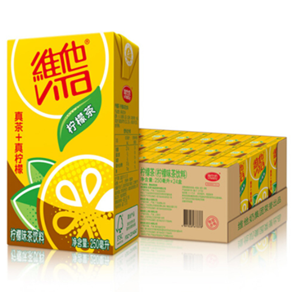 维他奶 维他柠檬茶饮料250ml*24盒