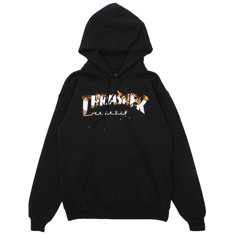 Thrasher 经典火焰帽衫卫衣