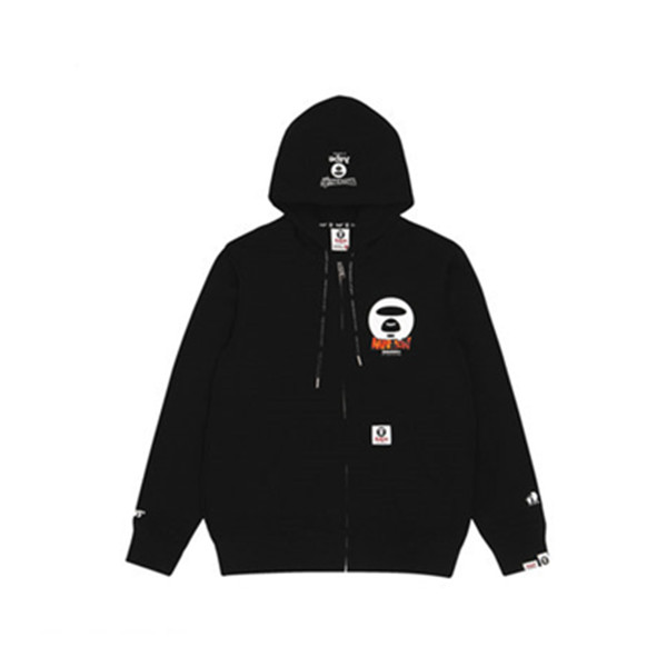 Aape X DRAGON BALL SUPER猿颜撞色悟空印花连帽加绒卫衣