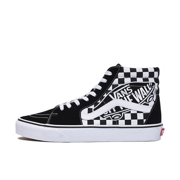 Vans SK8-Hi Patch 黑白棋盘/越墙Logo