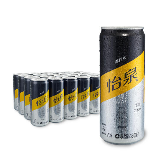 怡泉 无糖零卡 苏打水 330ml*24罐*3件