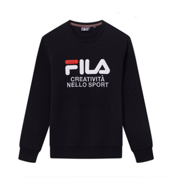 FILA 斐乐官方 男子 2019秋季新款运动休闲潮流套头衫男上衣