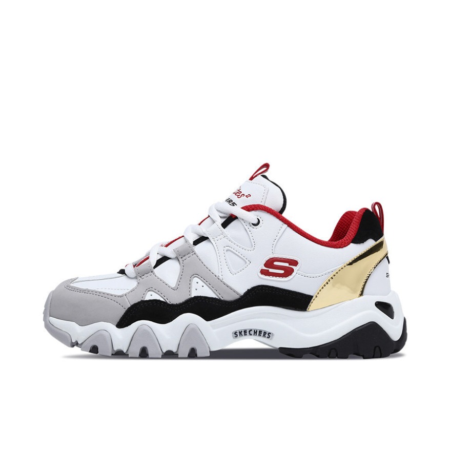 Skechers D'lites 2.0 白色/红色/金色